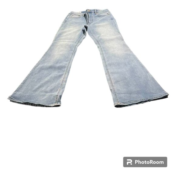 Garage Denim Flare NWT High-Waisted Wide Flare Jeans -Olivia Blue - size… - Picture 16 of 16